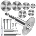 7 pices disques de coupe pour perceuse, hss lames de perceuse  disque avec (60mm) tige hexagonale 1 ...