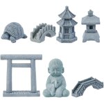 7 pices 7 styles mini accessoires de jardin zen mditation bouddha zen garden accessoires mini ornement ...