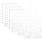 8 feuilles creative star nail art autocollants diy nail