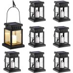 8 lanternes solaires suspendues d'extrieur, lanternes solaires extrieures, lanterne dextrieur avec ...