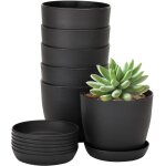 8 pices 10cm cache pot de fleurs plastique, pot de plante extrieur, pot de fleurs ppinire, adapt ...