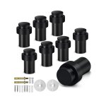 8 pi�ces but�es de porte - arr�t de porte au sol en acier inoxydable support de porte de sol protecteur ...