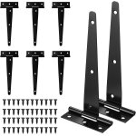 8 pièces charnière en t de porte, charnière de portail de jardin, charnières pliantes en acier inoxydable ... 8 pièces charnière en t de porte, charnière de portail de jardin, charnières pliantes en acier inoxydable ...