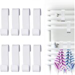 8 pieces crochet radiateur rond, crochet pour radiateur salle de bain, crochet radiateur seche serviette, ...