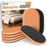 8 pices grands patins pour meubles ovales robustes, patin glisseur pour meuble lourd, patin pied de ...