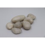 80 kg galets polis, gravier, galets de rivi�re, cailloux, gravier de jardin, gravier d�coratif, blanc ...