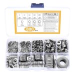 800 pcs rondelles en acier inoxydable, rondelles plates, entretoises rondelles métalliques, rondelles ... 800 pcs rondelles en acier inoxydable, rondelles plates, entretoises rondelles métalliques, rondelles ...