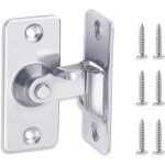 90 degree door lock slide gate latch, stainless steel angle door latch buckle, stainless steel brushed ...