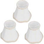 Abat jour, 3pcs abat - jour de lampe en tissu blanc e14 clip sur applique murale bougie lustre octogonal ... Abat jour, 3pcs abat - jour de lampe en tissu blanc e14 clip sur applique murale bougie lustre octogonal ...