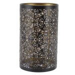 Abat - jour creux en mtal sculpt, motif circulaire cylindrique e27 e26, abat - jour dcoratif dtachable ...
