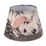 Abat - jour en tissu de style chinois e27 e14, grue  couronne rouge, abat - jour dcoratif  tambour ...