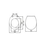 Abattant pour wc en pvc blanc pour wc suspendu et au sol cipro