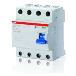 Abb f204 f - 63 / 0. 03 coupe - circuits disjoncteur diff�rentiel type s 4