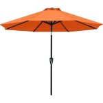 Abccanopy parasol de terrasse de 2, 7 m parasol de table impermeable avec bouton - poussoir d'inclinaison ...