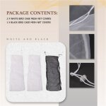 Abhi - 3pcs grande couverture de cage  oiseaux rglable capteur de plumes de graines cage  oiseaux ...