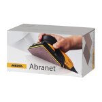 Abranet bande abrasive en filet 70x125 mm autoagrippant - grain p100 - 50 pces - pour poncer le bois, ...