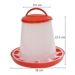 Abreuvoir / alimentation pour poulet, coq, poule, gobelets d'alimentation, animaux de ferme, volaille, ...