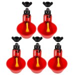Abreuvoirs automatiques pour poulet et oiseau, 5 pices, gobelets  eau, bols (bol d'eau  vis fixe)