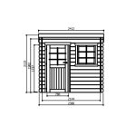 Abri en bois autoclave
