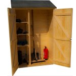 Abri bois multi - usages mural / 3 etagères Abri bois multi - usages mural / 3 etagères