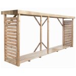 Abri a bches en bois avec plancher - 6, 5 stres