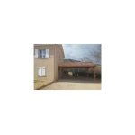 Abri deux pentes adoss�, 500cmx400cm, bois douglas fran�ais, carport, auvent, abri voiture