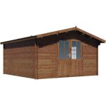 Abri de jardin bois 35 mm traité autoclave marron montlaur - 18, 9 m Abri de jardin bois 35 mm traité autoclave marron montlaur - 18, 9 m