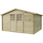 Abri de jardin en bois trait� autoclave  belmont  - 12. 53 m - 34 mm