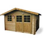 Abri jardin bois  chimay  - 10. 67 m - 3. 58 x 2. 98 x 2. 39 m - 28 mm
