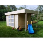 Abri jardin bois  larvik  - 13. 49 m - 4. 74 x 2. 84 x 2. 04 m - 28 mm
