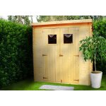 Abri de jardin en bois timbela m310 - stockage extrieur l239xl144xh200cm / 2. 6m2 - petit abri a outils, ...