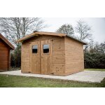 Abri de jardin habrita thermabri en bois coloris naturel ep. 28 mm surface extérieure 12, 31 m Abri de jardin habrita thermabri en bois coloris naturel ep. 28 mm surface extérieure 12, 31 m