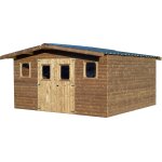 Abri de jardin habrita thermabri en bois coloris naturel ep. 28 mm surface extrieure 19, 69 m
