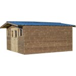 Abri de jardin habrita thermabri en bois coloris naturel ep. 28 mm surface ext�rieure 24, 30 m