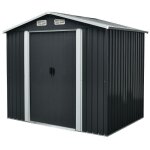 Abri de jardin metal 3. 66 m acier galvanisé 162 x 226 x 172 cm 2 portes coulissantes cabanon jardin ... Abri de jardin metal 3. 66 m acier galvanisé 162 x 226 x 172 cm 2 portes coulissantes cabanon jardin ...