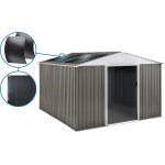 Abri jardin m�tal dallas - 12, 99 m avec panneau solaire