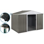 Abri jardin m�tal  dallas  - 8. 84m avec goutti�re - taupe