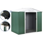 Abri de jardin mtal -  rosas   - 2, 71 m avec gouttire - vert