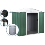 Abri de jardin métal - rosas - 2. 71 m avec récupérateur d'eau - vert Abri de jardin métal - rosas - 2. 71 m avec récupérateur d'eau - vert