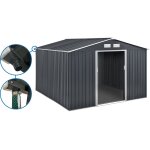 Abri de jardin métal -  vegas  - 15 m avec gouttière - gris Abri de jardin métal -  vegas  - 15 m avec gouttière - gris