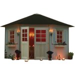 Abri jardin pentagone  nancy  - 7. 88 m - 4. 24 x 3 x 2. 82 m - 28 mm