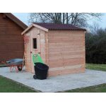 Abri madriers 28 mm fabriqu en douglas massif - s. h. t. : 4, 28 m2 - toit double pente