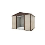 Abri mtal 108tbsl - s. h. t. 7, 18 m - h. 224cm - gris chatagne