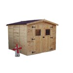 Abri en panneaux de bois - surface utile 5, 60 m