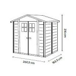 Abri r�sine 3, 98 m2 - toit bi - pente