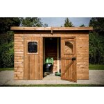 Abri theora en bois massif sans plancher, toit mono pente 7, 33 m