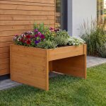 Abri pour tondeuse robot avec bac a fleurs hwc - q17, abri pour tondeuse a gazon, en bois certifi� mvg, ...
