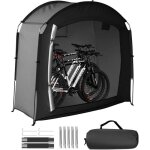 Abri v�lo ext�rieur etanche 210d oxford, tente rangement 1 - 3 v�los, protection uv et pluie, noir.