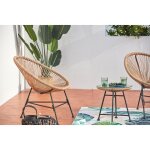 Acapulco beige 2 chaises et 1 table