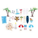 Accessoires de décoration de plage miniatures, figurines, mini gâteau, décoration féerique, maison de ... Accessoires de décoration de plage miniatures, figurines, mini gâteau, décoration féerique, maison de ...